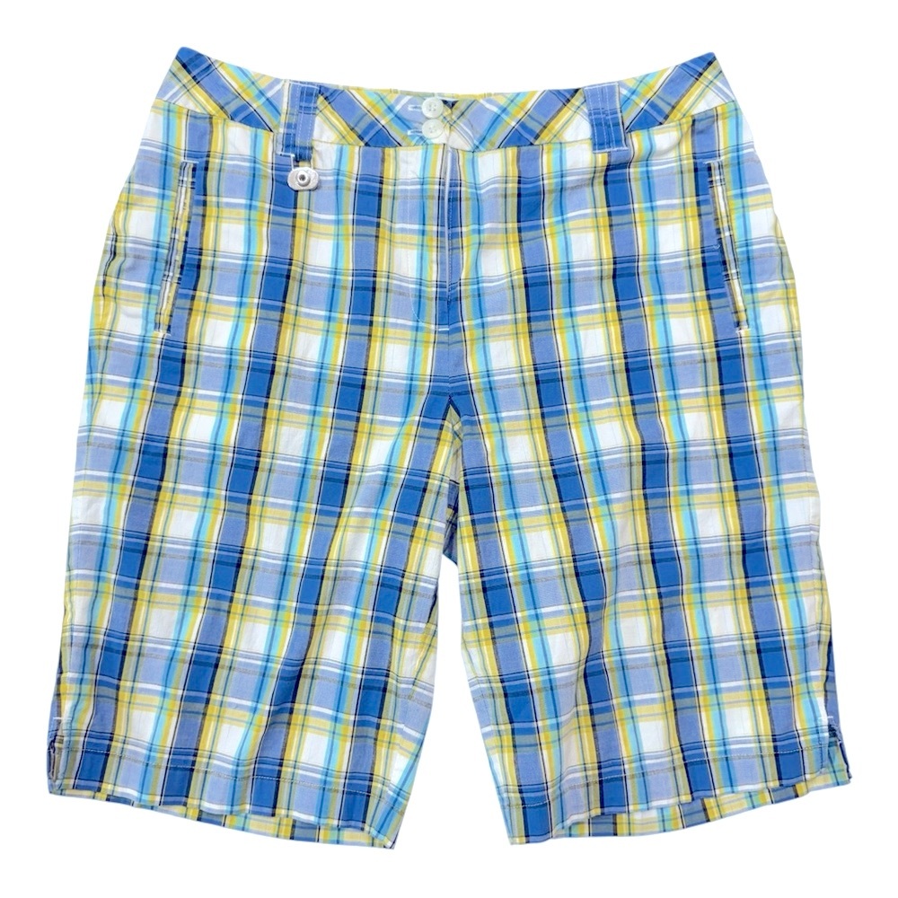 Charter Club Activewear Golf Bermuda Plaid Women’s Shorts Size 8